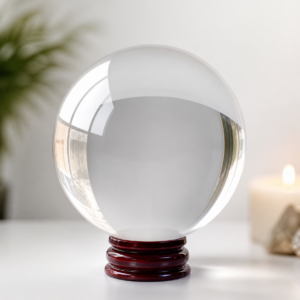 bola de cristal esotérica para videncia y meditación