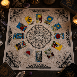 mantel tarot sol tiradas cartas lectura espiritual