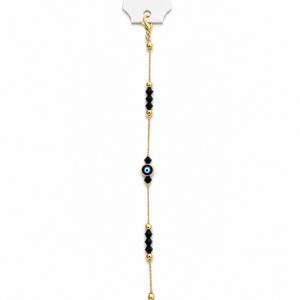 pulsera ojo turco negra protección elegante