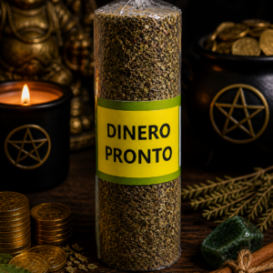velón dinero pronto abundancia prosperidad ritual