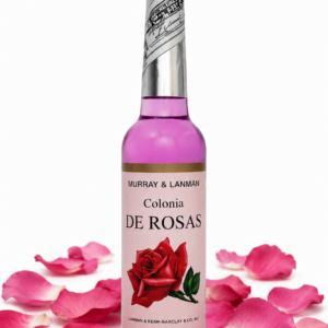 Botella de Agua de Rosas Murray & Lanman 221 ml utilizada en rituales y momentos de armonía y bienestar.