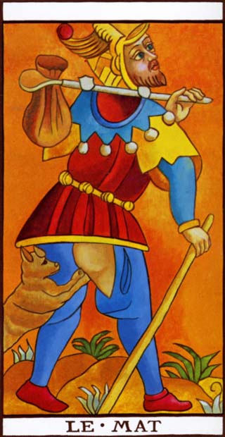 Carta El Loco del Tarot de Marsella
