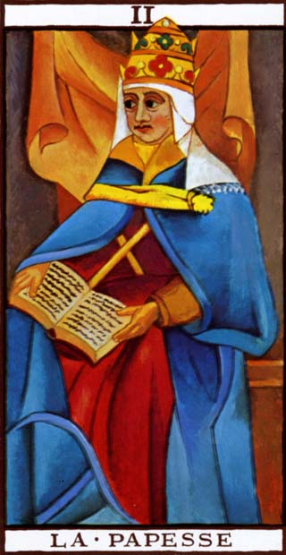 Carta La Sacerdotisa del Tarot de Marsella