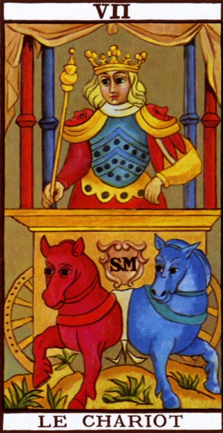 Carta El Carro del Tarot de Marsella