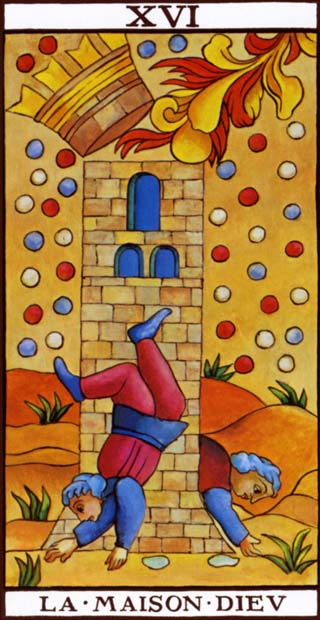 Carta La Torre del Tarot de Marsella