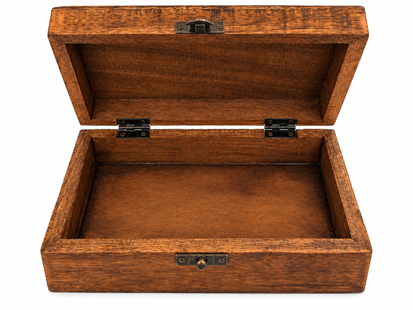 Caja grande de madera Mano de Fátima abierta